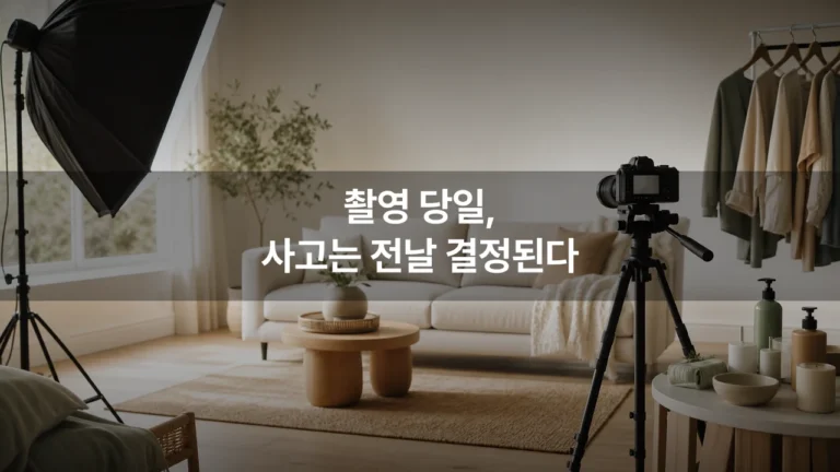 촬영 당일 사고를 줄이는 사전 준비, 마케터가 현장에서 챙길 체크리스트