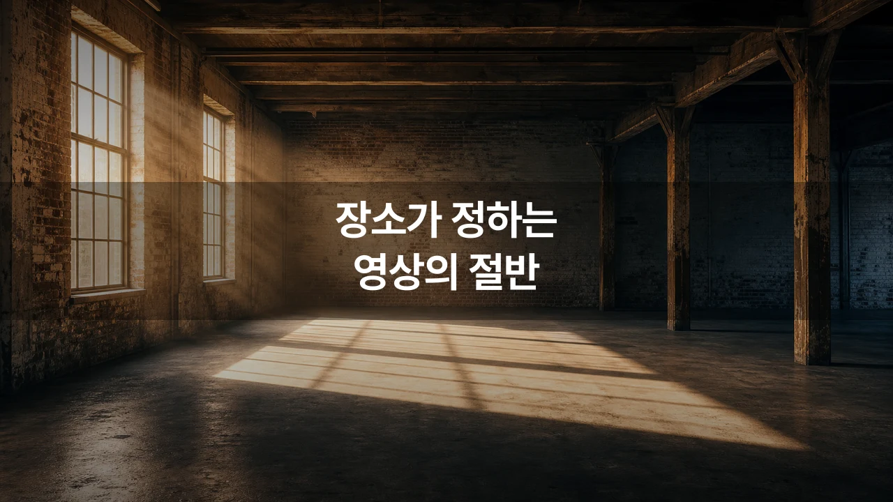 촬영 장소가 영상 톤의 절반을 정한다, 로케이션을 확정하기 전 확인할 여섯 가지