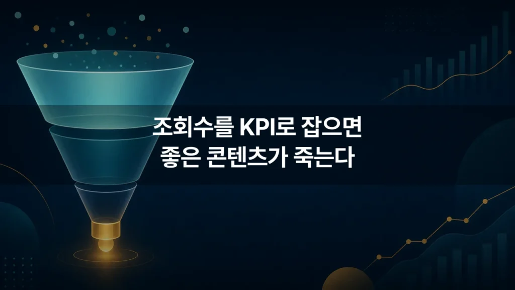 조회수만 보는 영상 마케팅 KPI가 좋은 콘텐츠를 죽이는 이유